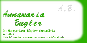 annamaria bugler business card